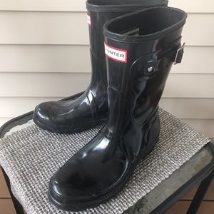 Black Short Hunter Boots Sz. 9 Great Condition